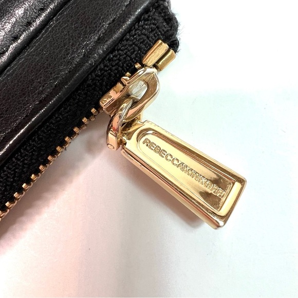 Rebecca Minkoff Skinny Mac Black Leather Clutch Wristlet